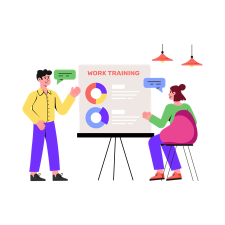 Work Training Program  Illustration