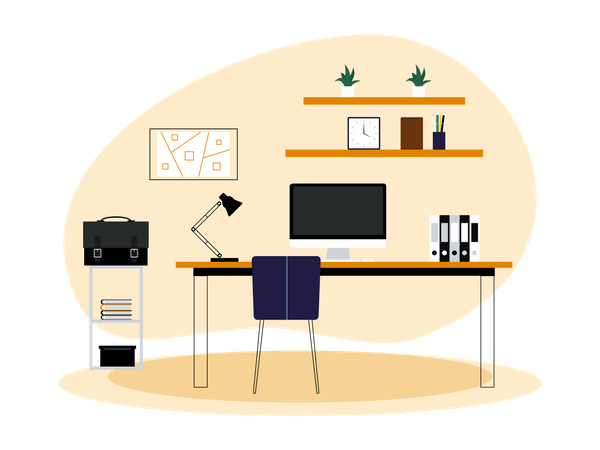 Workdesk  Illustration