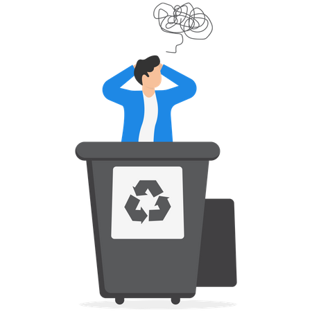 Worker dropped it into trash  Illustration