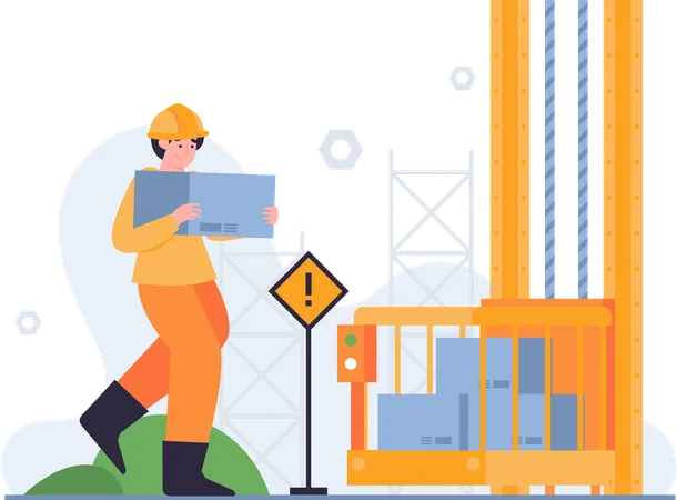 This Dynamic Illustration Showcases A Construction Worker Lifting Bricks On A Construction Site Perfect For Web Design Posters And Promotional Campaigns Related To The Construction Industry With Its Customizable Design And Versatility This Illustration Is An Excellent Tool For Promoting The Field Of Construction And Inspiring Individuals And Companies To Embrace The Latest Advancements In The Field Whether Used For Educational Or Promotional Purposes This Illustration Is Sure To Capture The Attention And Imagination Of Anyone Interested In The Exciting World Of Construction Illustration