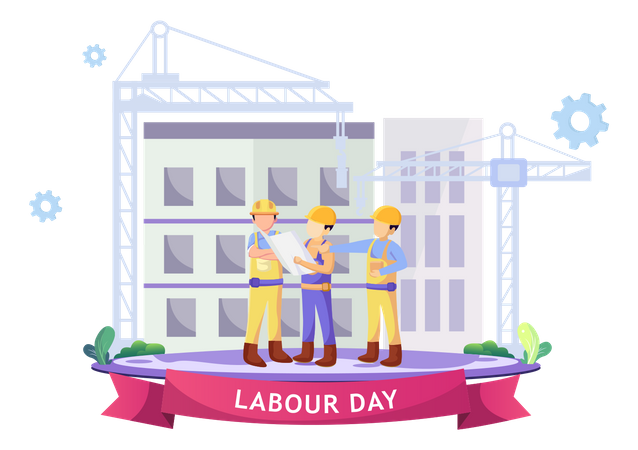 Worker Solidarity  Illustration