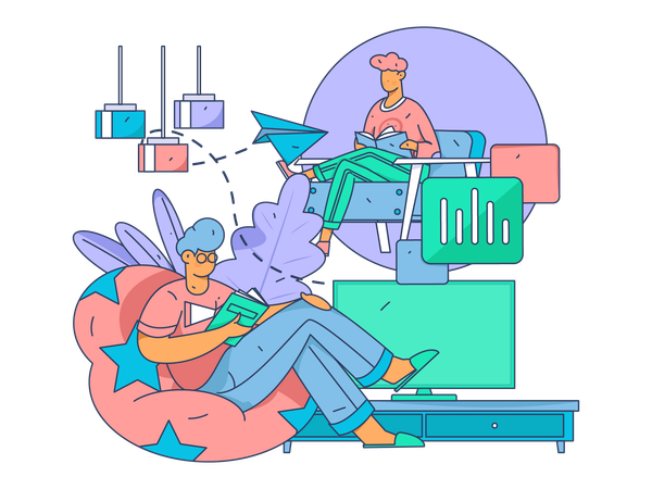 Worker works on contract basis  Illustration