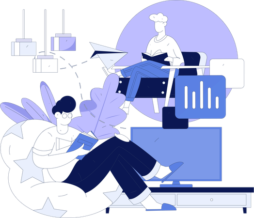 Worker works on contract basis  Illustration