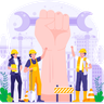 illustrations for workers day