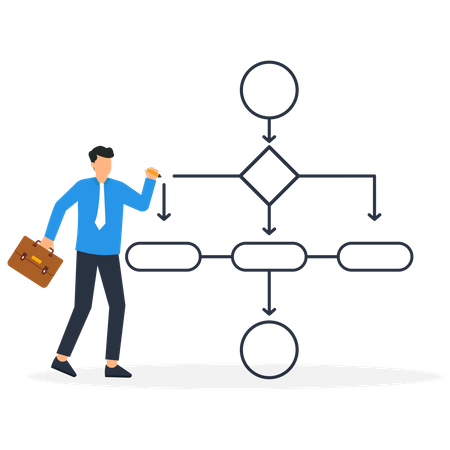 Workflow Diagram  Illustration