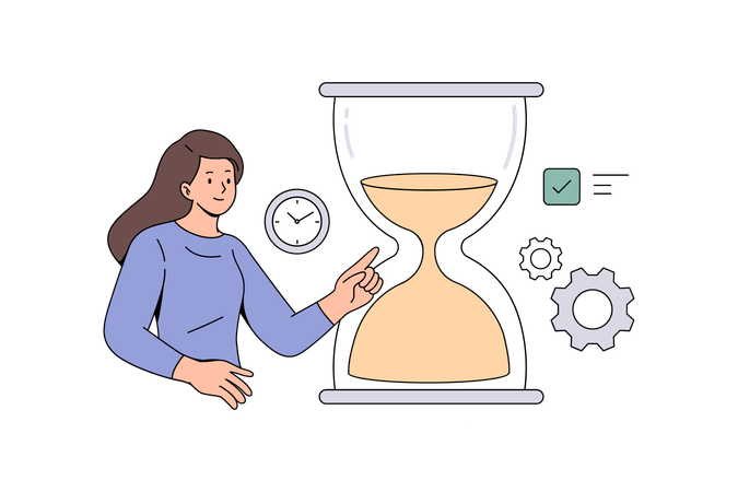 Workflow organisation and management design  Illustration