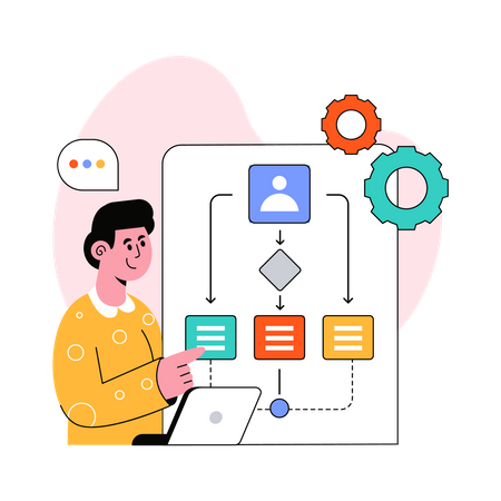 Workflow Process  Illustration