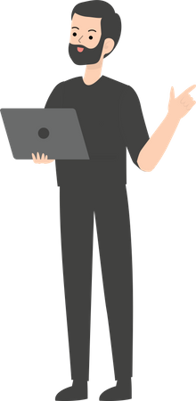 Working Businessman Illustration