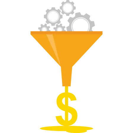 Working exchanging for money  Illustration