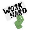 illustration for working hard