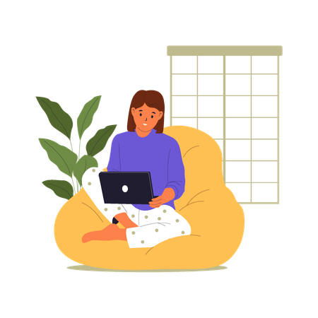 Working home_8  Illustration
