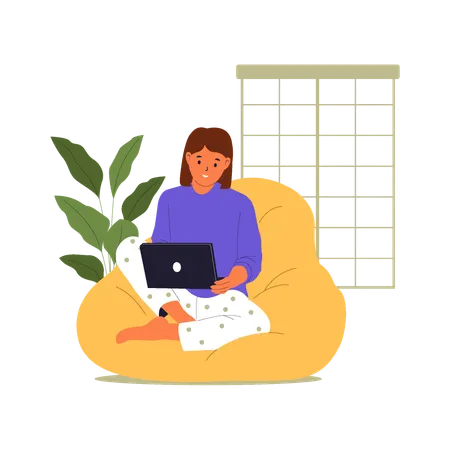 Working home_8  Illustration