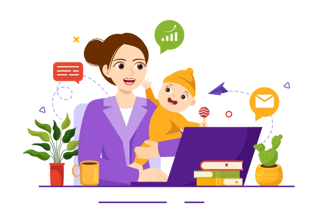 Working Mother  Illustration