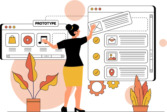 Working on Prototype  Illustration