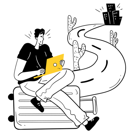 Working on the Road  Illustration