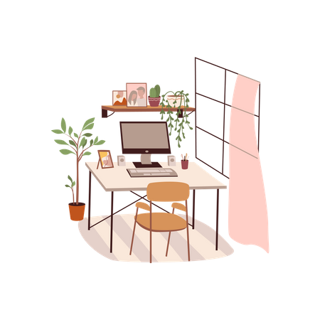 Working place Illustration