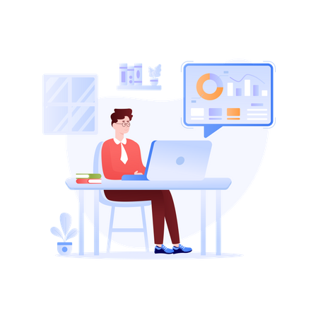 Working Place Illustration
