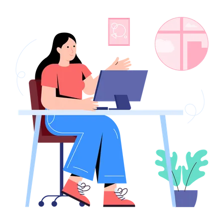 Working Place  Illustration