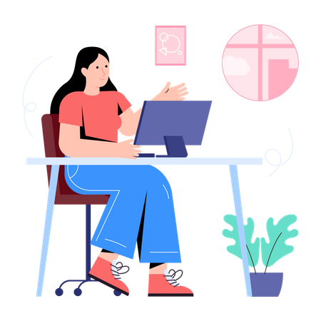 Working Place  Illustration