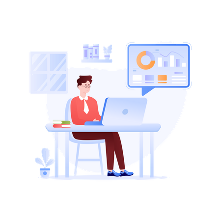 Working Place  Illustration