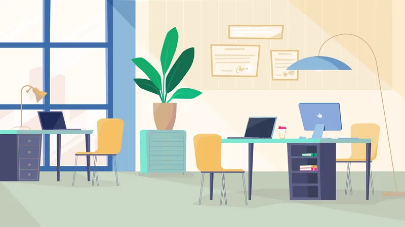 Working room  Illustration