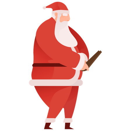 Working Santa  Illustration