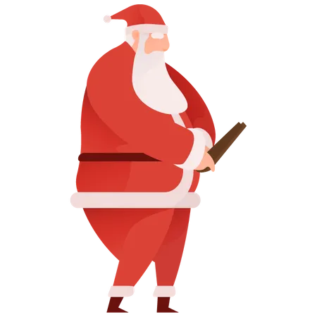 Working Santa  Illustration