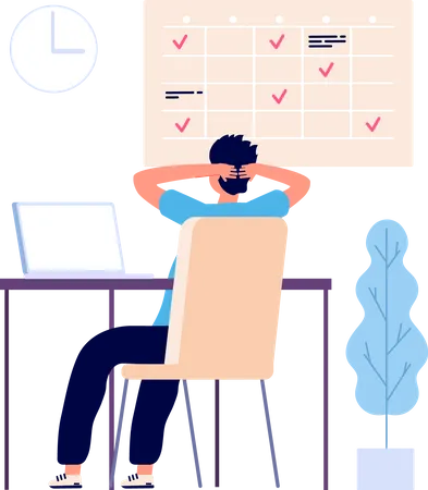 Working schedule Illustration