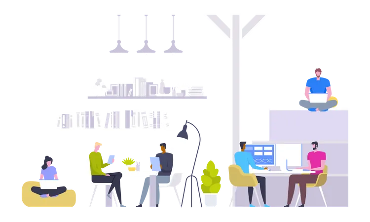 Working Space  Illustration