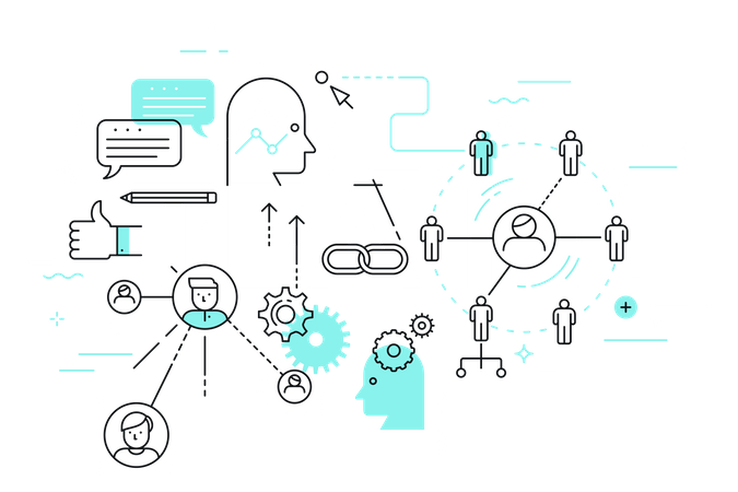 Working team  Illustration