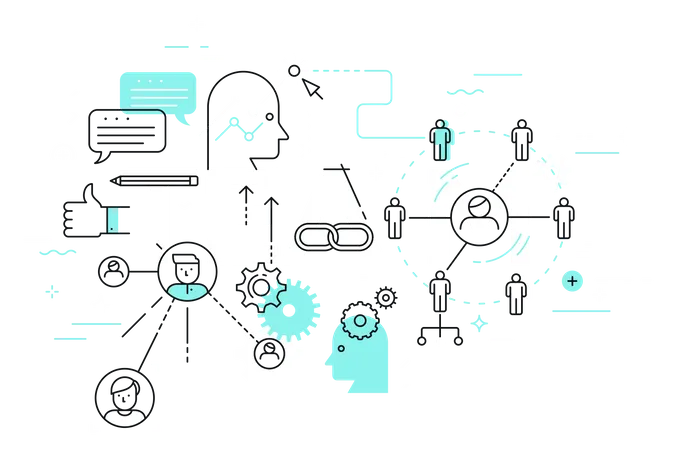 Working team  Illustration