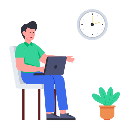 Working Time  Illustration