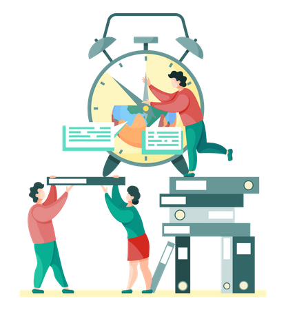 Working time  Illustration