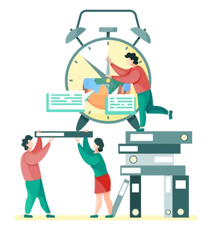 Working time  Illustration