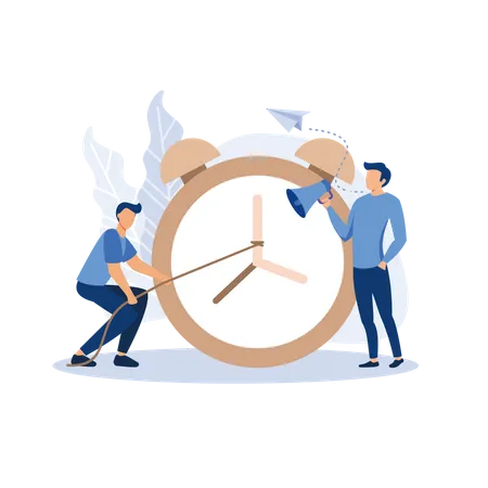 Working time management  Illustration