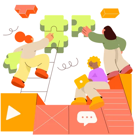 Working together  Illustration