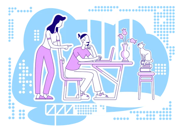 Working together  Illustration