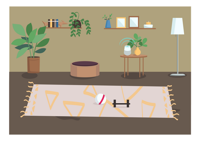 Workout area  일러스트레이션