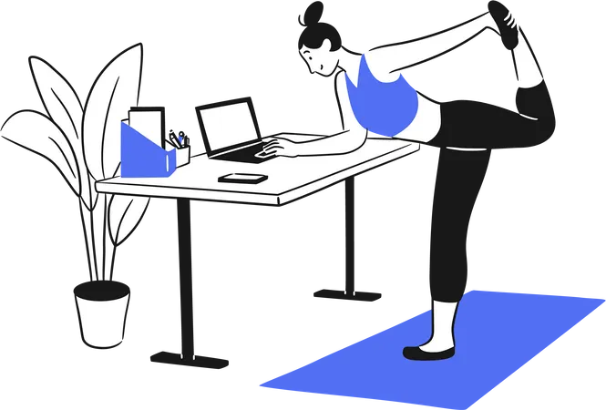 Workout at Workbench  Illustration