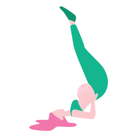 Workout for pregnant woman Illustration