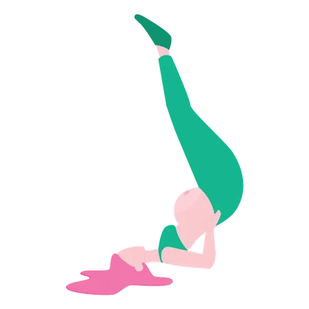 Workout for pregnant woman  Illustration