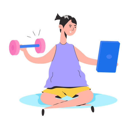 Workout Training  Illustration