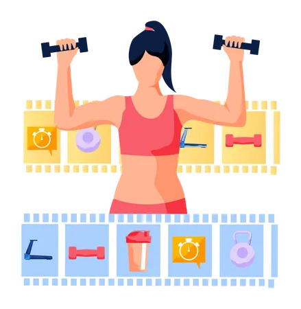Workout tutorial  Illustration