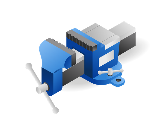 Workpiece clamp vise  Illustration