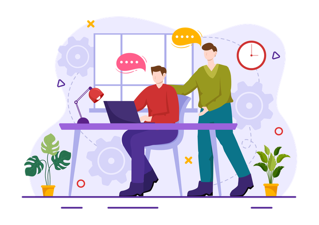 Workplace Collaboration  Illustration