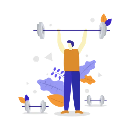 Workplace workout  Illustration