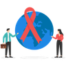 illustrations for world aids day awareness