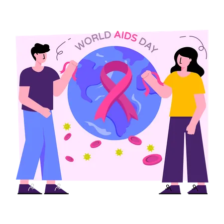 World Aids Day  Illustration