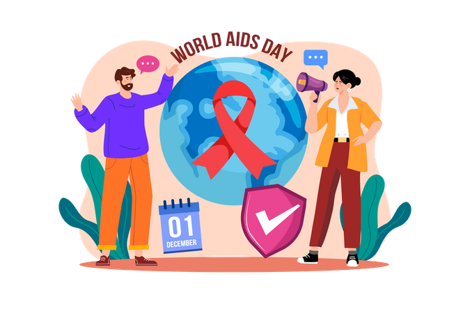 World Aids Day  Illustration