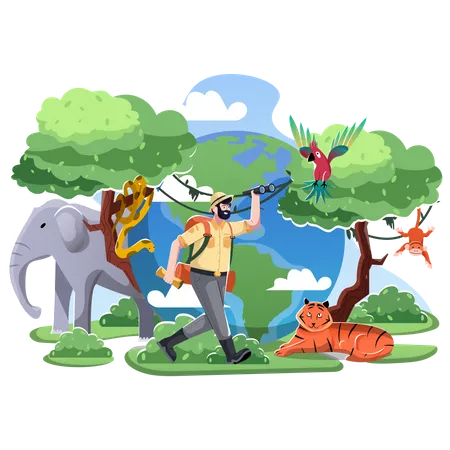 World Animal Day Illustration